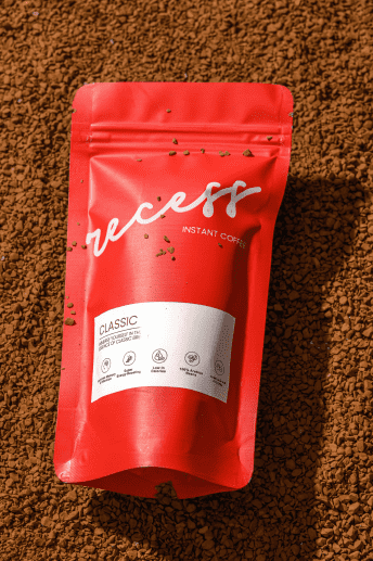 back side instant coffee pouch